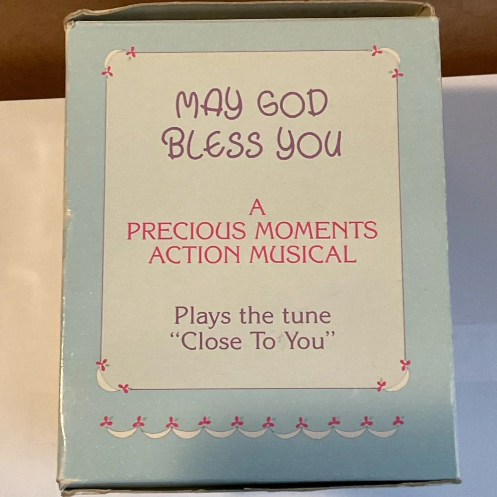 Precious Moments “May God Bless Your Wedding” Musical Cake Topper - NIB
